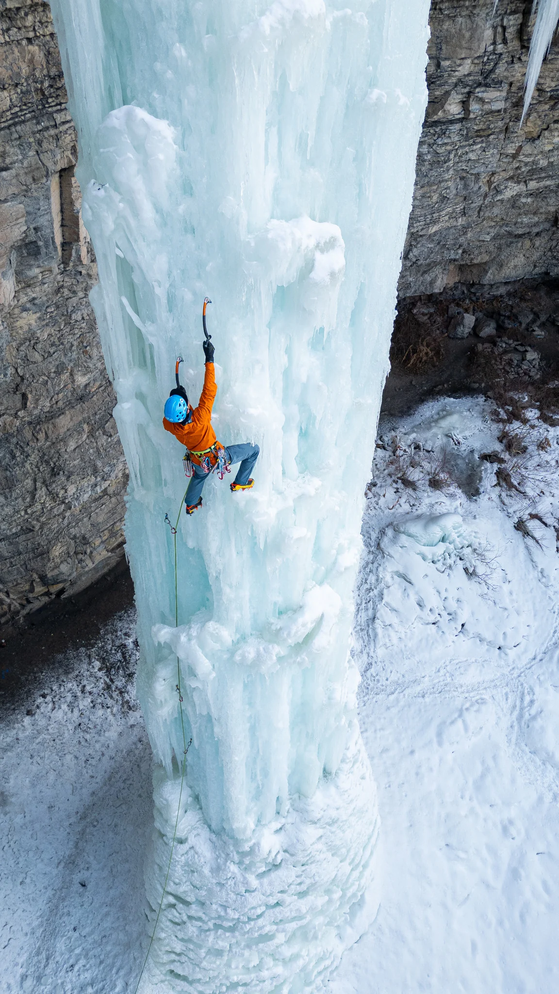 Tyler Allen - Ice Climbing - The Fang