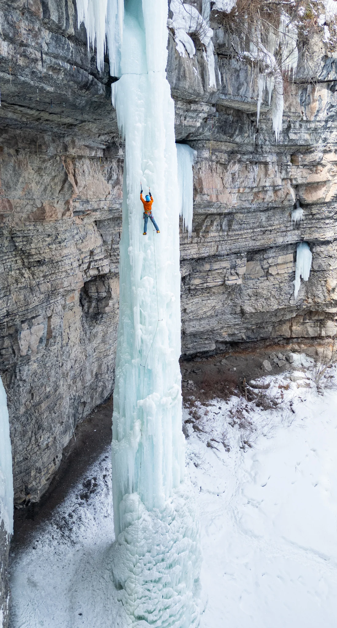Tyler Allen - Ice Climbing - The Fang