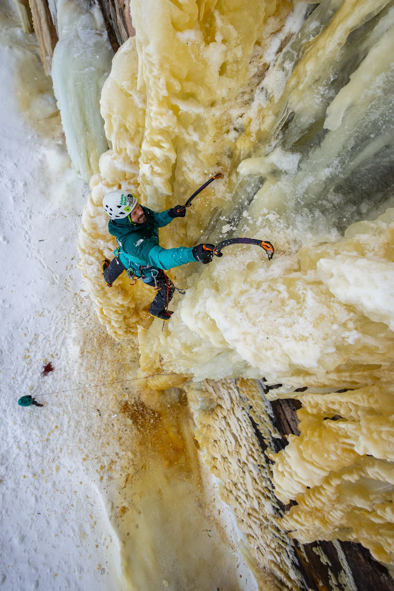 Matt Segal on Resurrection, viewed from above.